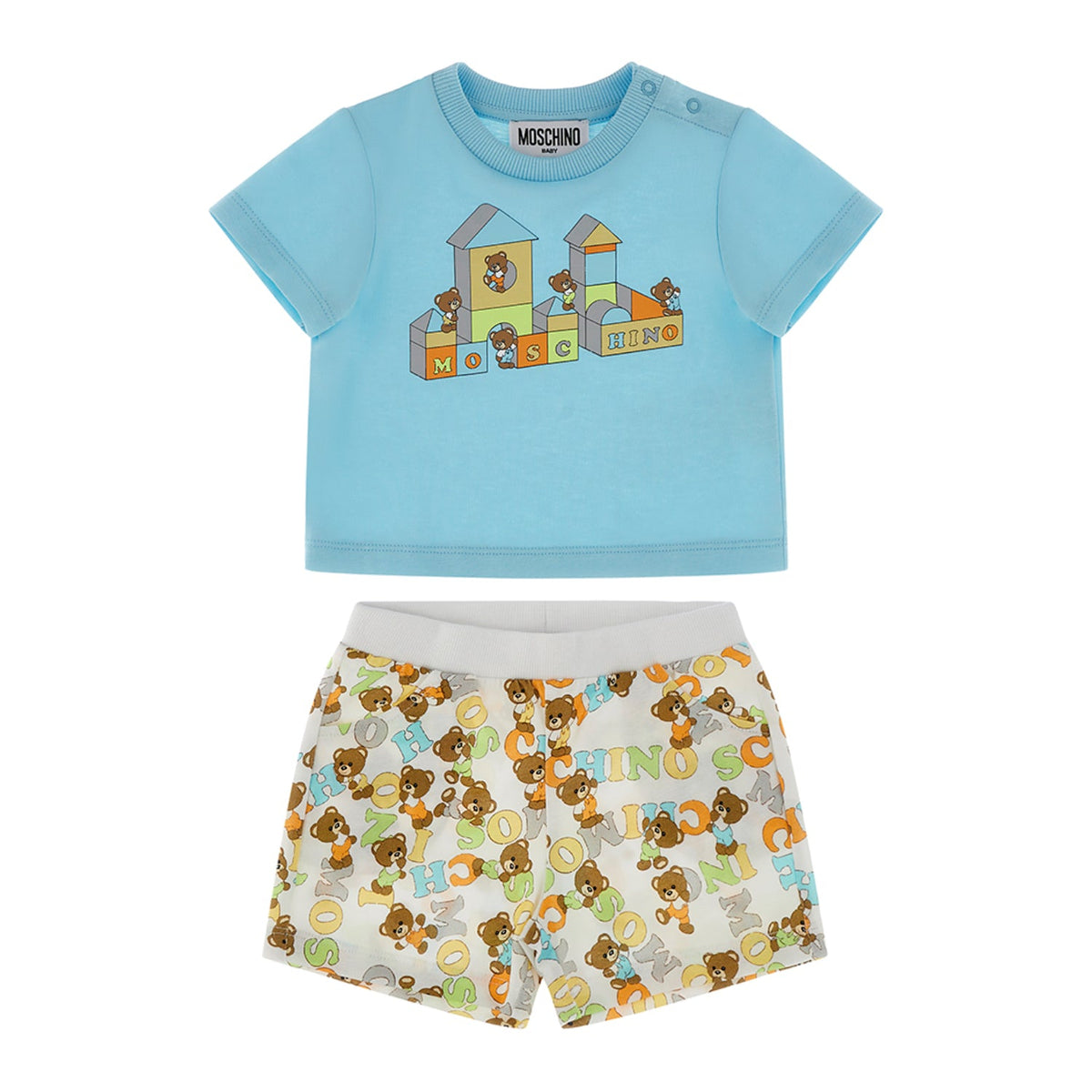 Moschino Kids Baby Boy's Blue Set T-Shirt & Bermuda