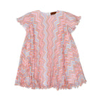 Missoni Kids Girl's Pleated Chevron Knit Dress