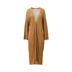 Momoni Women's Caramel Long Cardigan