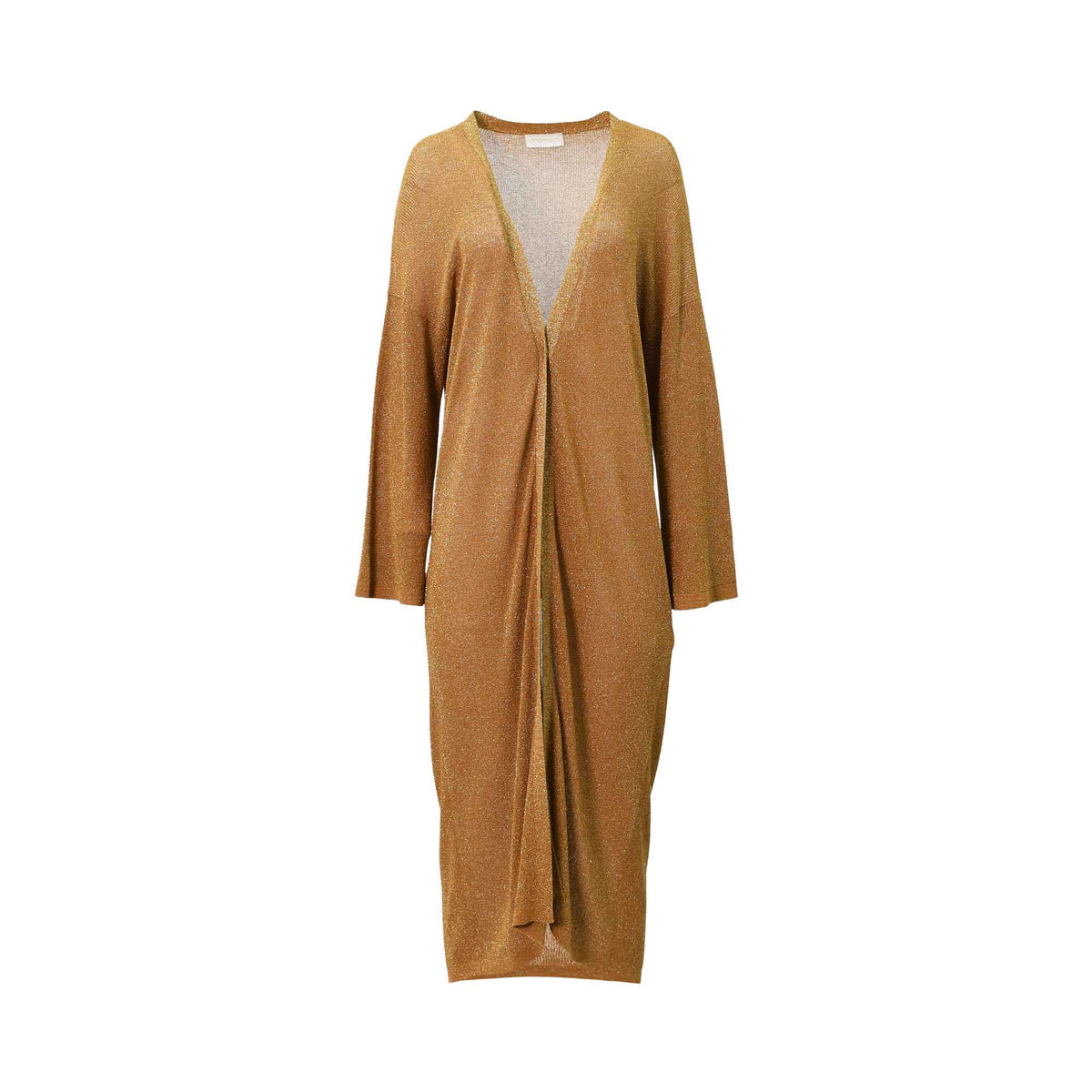 Momoni Women's Caramel Long Cardigan