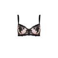 Fleur Of England Embroidered Onyx Balcony Bra