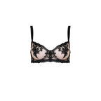 Fleur Of England Embroidered Onyx Balcony Bra