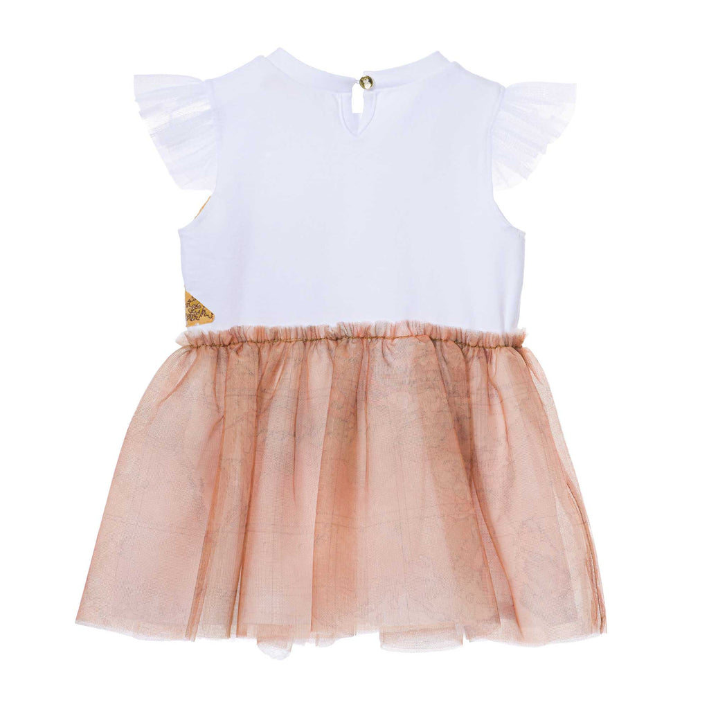 Alviero Martini Kids Baby Girl's White Geo Dress