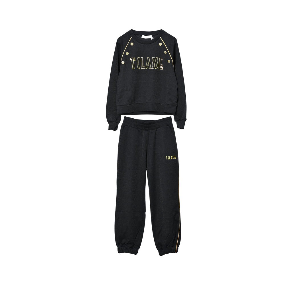 Alviero Martini Kids Girl's Black Jogging Suit