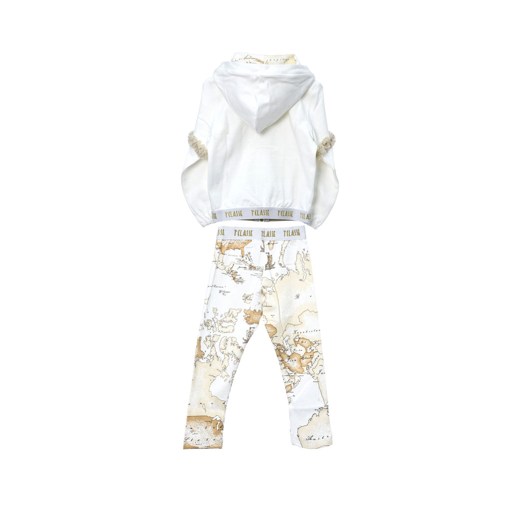 Alviero Martini Kids Girl's Cream Jogging Suit