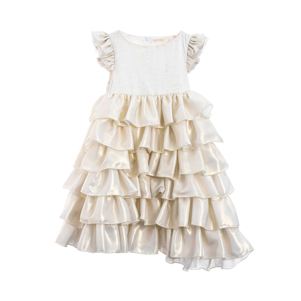 Alviero Martini Kids Girl's Gold Dress