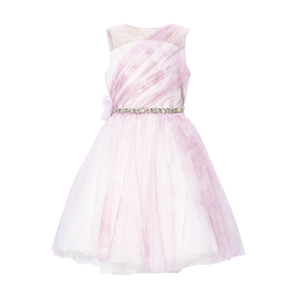 Primi Eventi Kids Girl's Light Pink Set Dress & Hairband