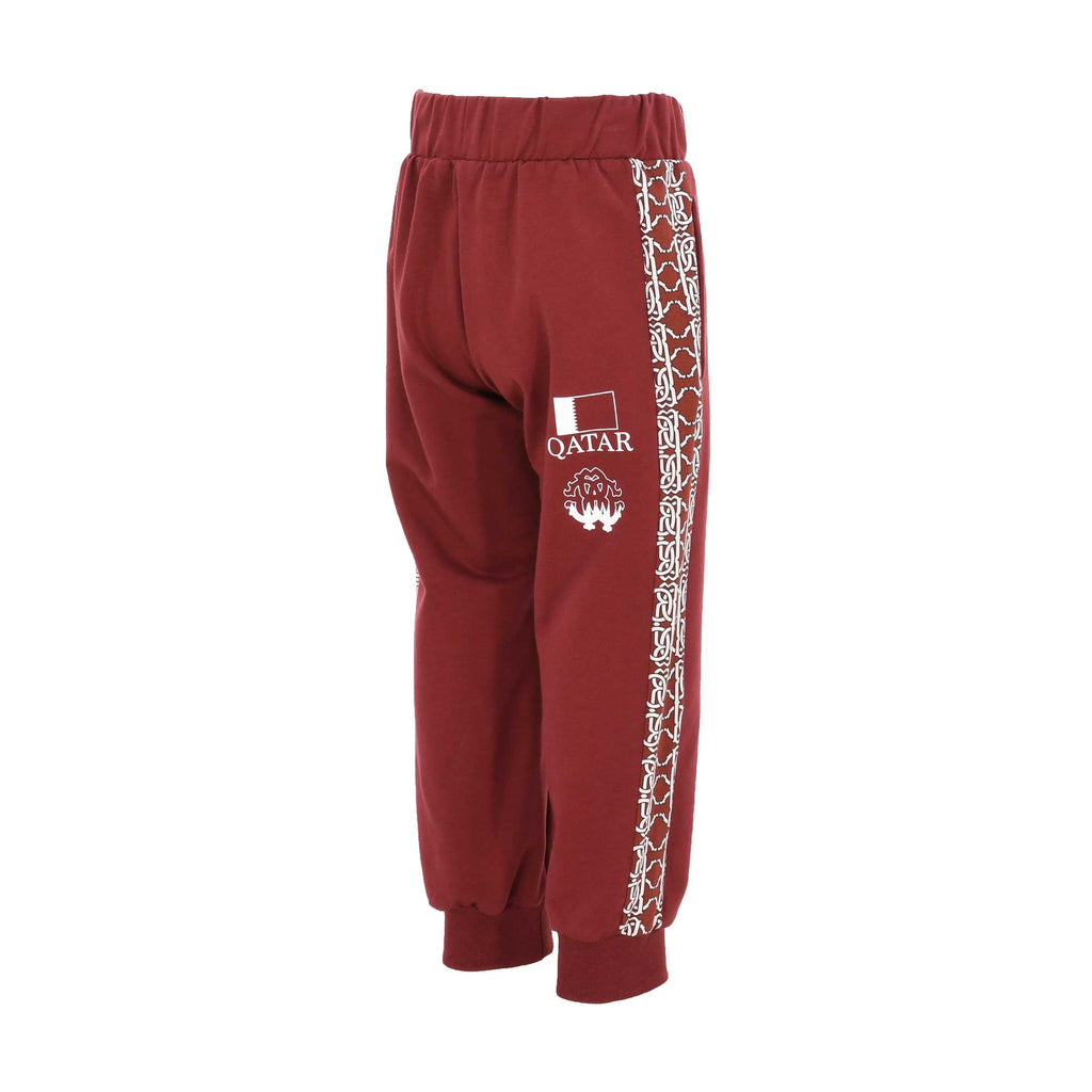 Roberto Cavalli Kids Slogan Print  Bordeaux Tracksuit