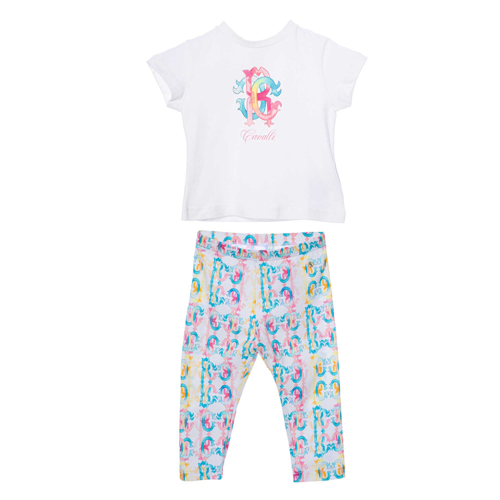 Roberto Cavalli Kids Baby's Multicolor T-Shirt & Legging Set