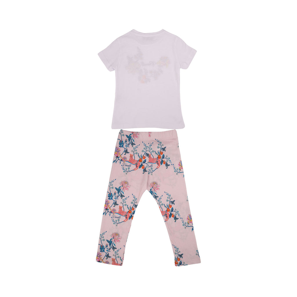 Roberto Cavalli Kids Girl's Multicolor Set T-Shirt & Legging