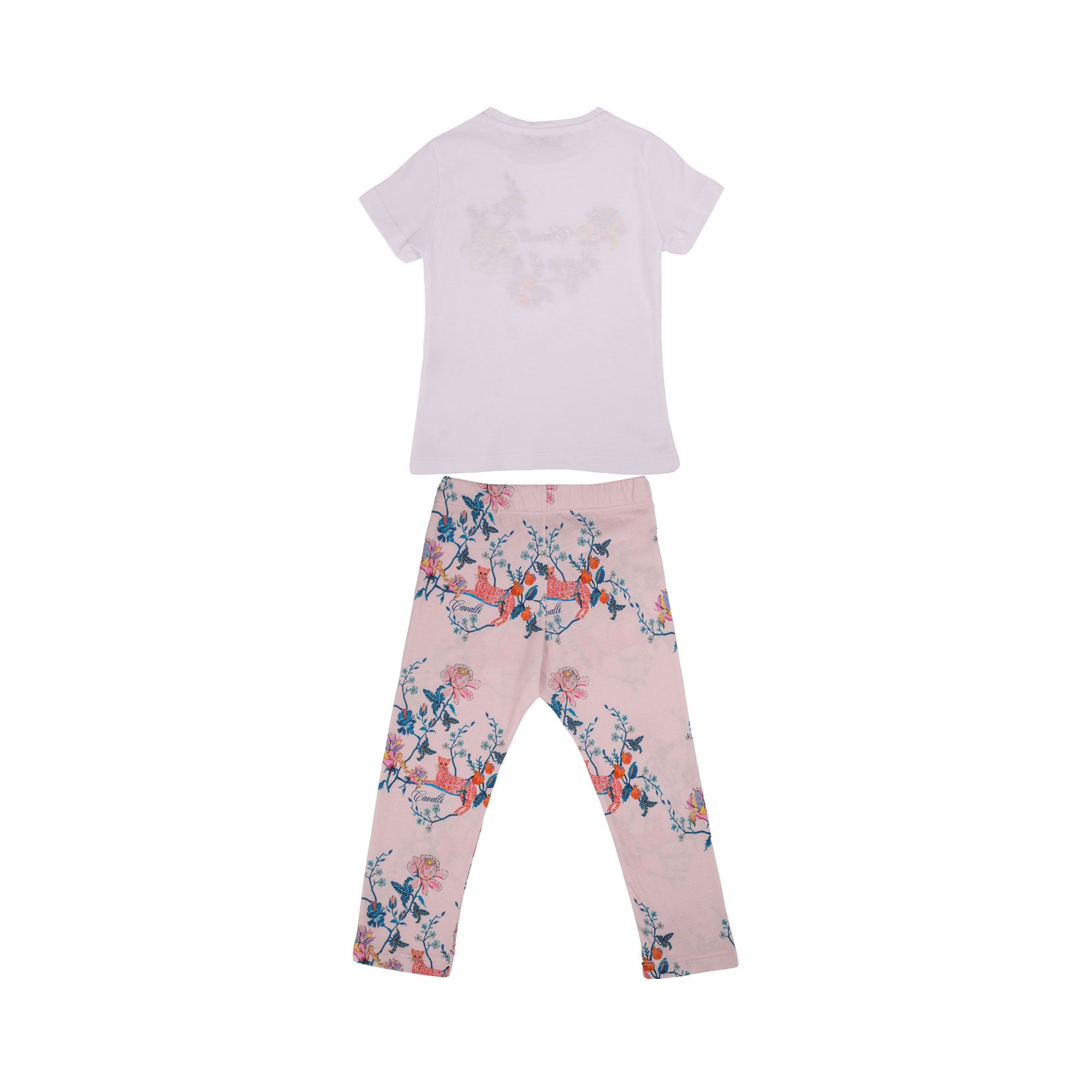 Roberto Cavalli Kids Girl's Multicolor Set T-Shirt & Legging