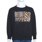 Roberto Cavalli Black & Coffee & Nude Sweatshirt