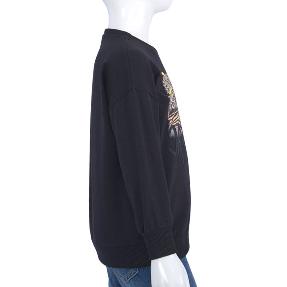 Roberto Cavalli Black & Coffee & Nude Sweatshirt