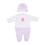 Roberto Cavalli Kids New Born Baby Girl's Set Sleepsuit & Hat