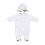 Roberto Cavalli Kids New Born Baby Girl's White Set Sleepsuit & Hat