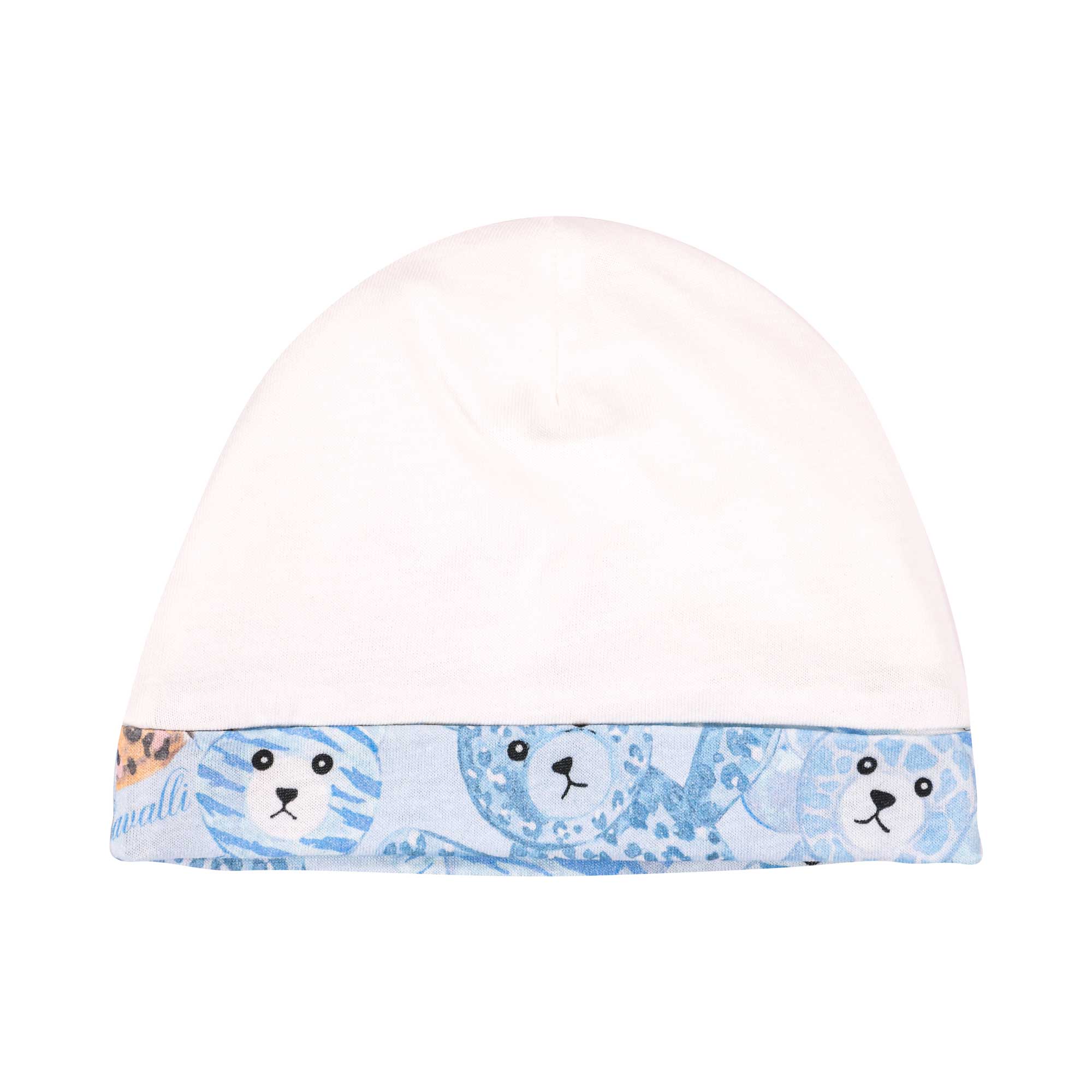 Roberto Cavalli Kids New Born White & Blue Sleepsuit Set