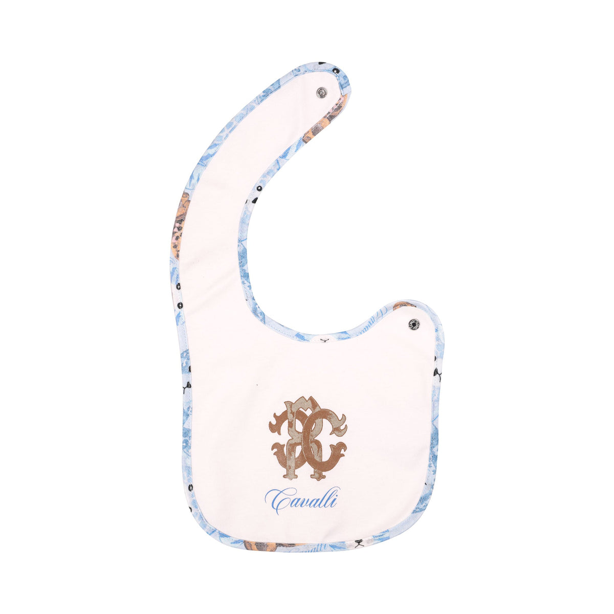 Roberto Cavalli Kids New Born Boy's White & Blue Sleepsuit Set