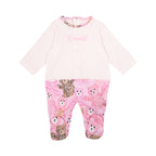 Roberto Cavalli Kids New Born Girl's Pink Sleepsuit Set