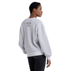 Replay Women's Lurex Sweatshirt With Puffed Sleeves