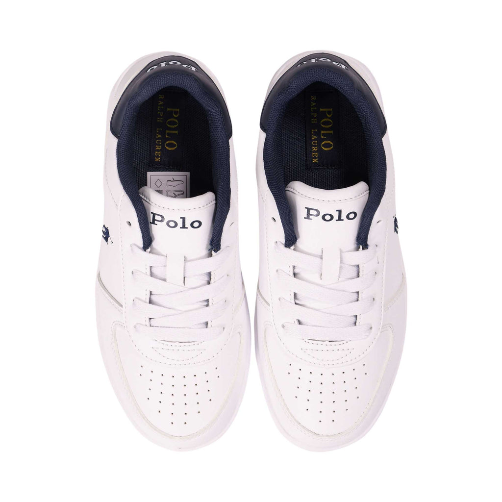 Polo Ralph Lauren Kids Boy's White Sneakers
