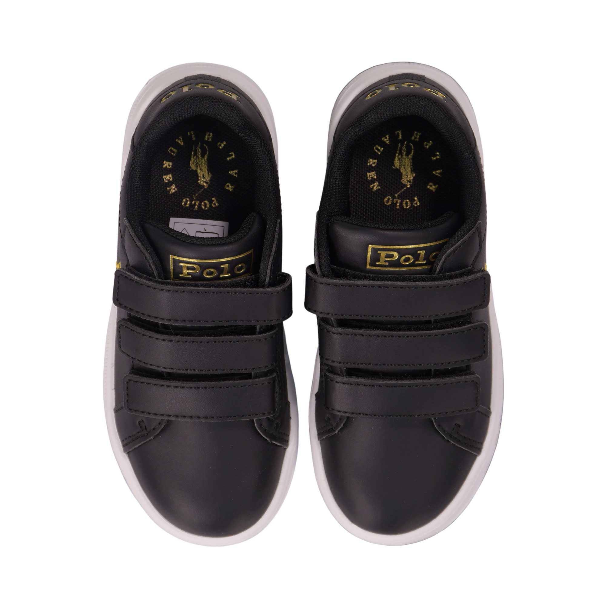 Polo Ralph Lauren Kids Boy's Black Sneakers