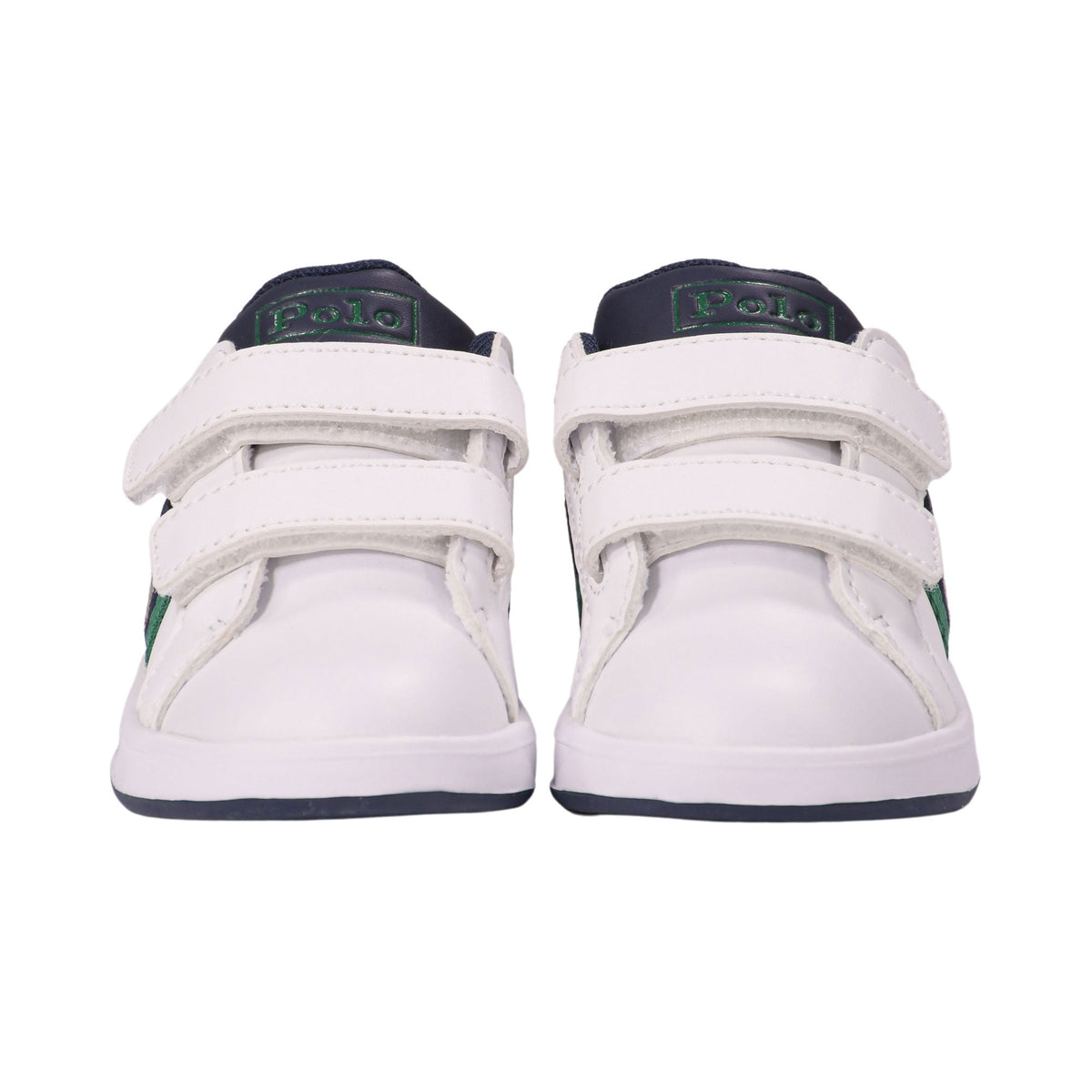 Polo Ralph Lauren Kids حذاء رياضي أبيض بطبعة دب للأولاد