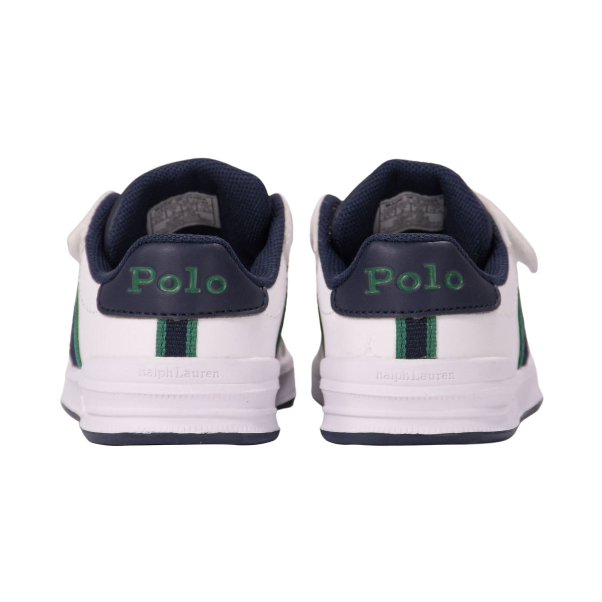 Polo Ralph Lauren Kids حذاء رياضي أبيض بطبعة دب للأولاد