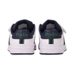 Polo Ralph Lauren Kids حذاء رياضي أبيض بطبعة دب للأولاد