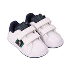 Polo Ralph Lauren Kids حذاء رياضي أبيض بطبعة دب للأولاد