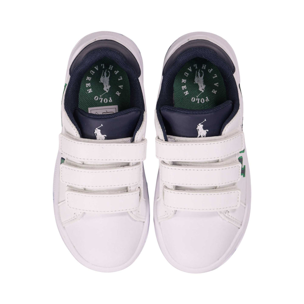 Polo Ralph Lauren Kids Boy's White Logo Trainers