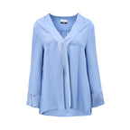 Sfizio Women's Blue Silk Blouse