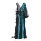 Supria Munjal Dynasty Green and Black Long Tulle Dress