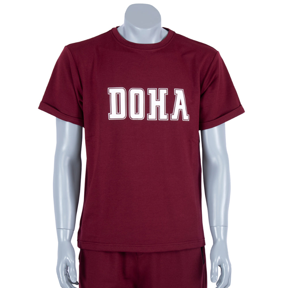 Sofya Men's T-Shirt Bordeaux Color