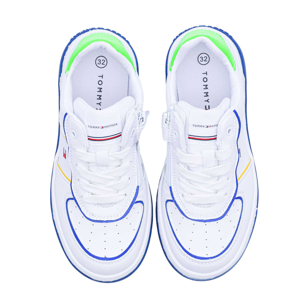 Tommy Hilfiger Kids Boy's White Sneaker