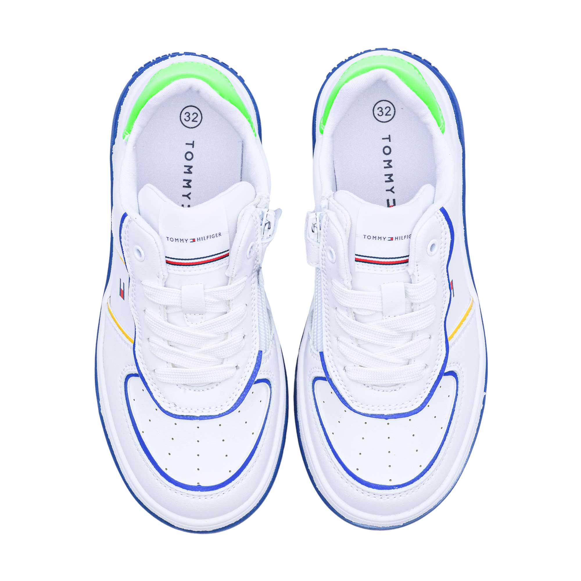 Tommy Hilfiger Kids Boy's White Sneaker