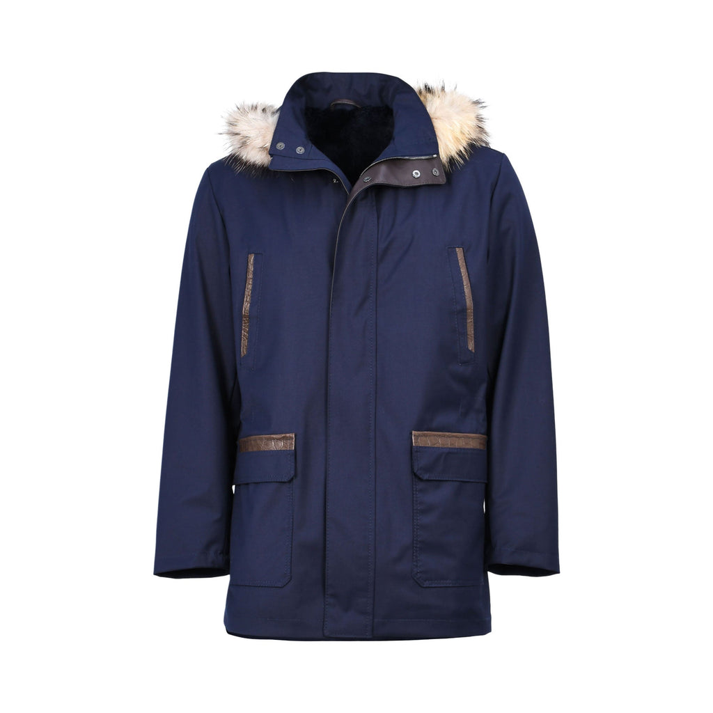 Torras Men's Fur-Trimmed Parka Jacket
