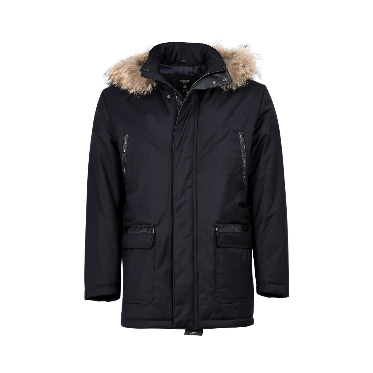 Torras Men's Fur-Trimmed Parka Coat