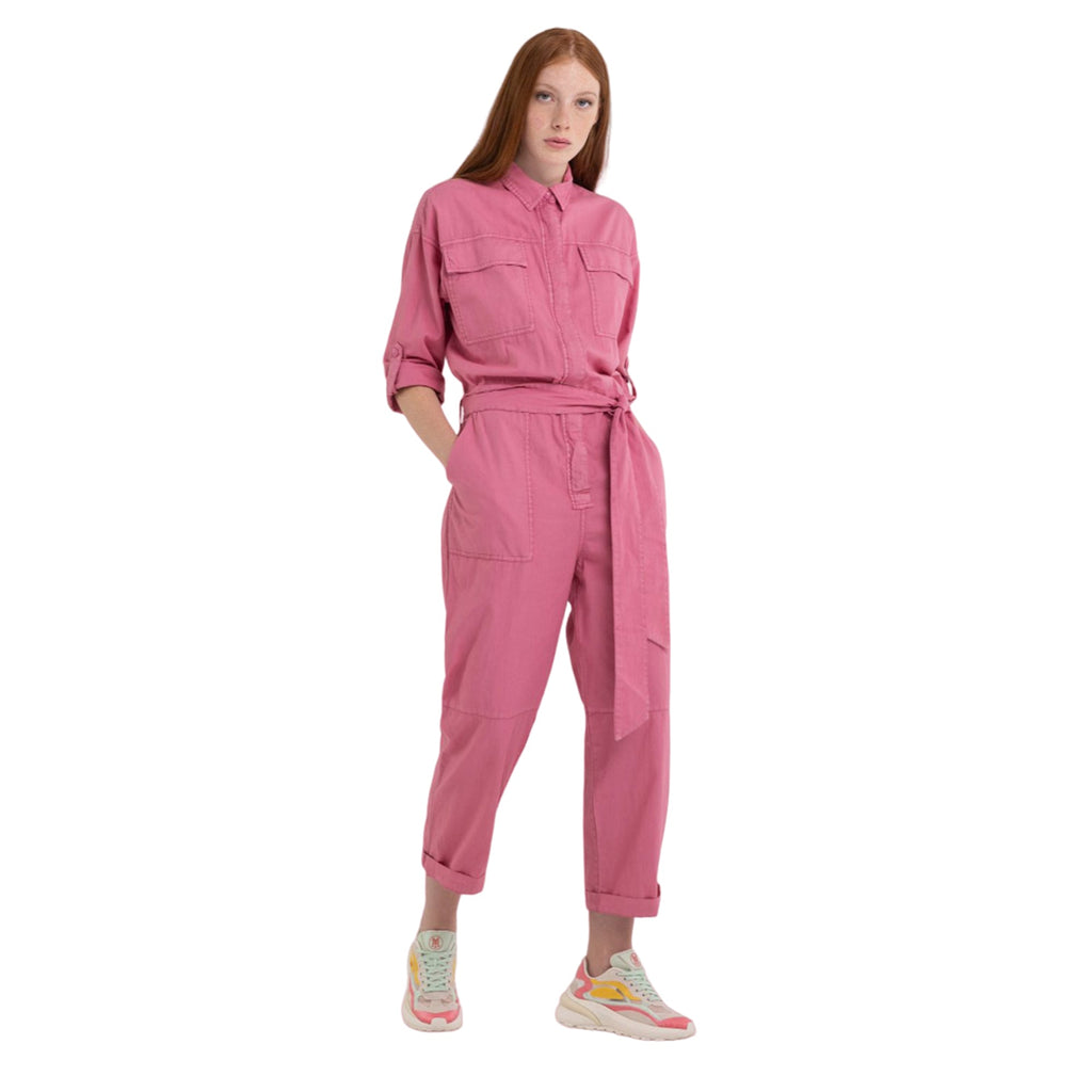 Replay Women's Denim Long Overalls with Pockets