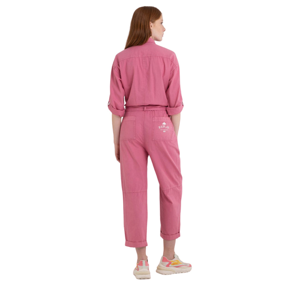 Replay Women's Denim Long Overalls with Pockets