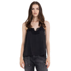 Replay Women's Viscose Top with Lace