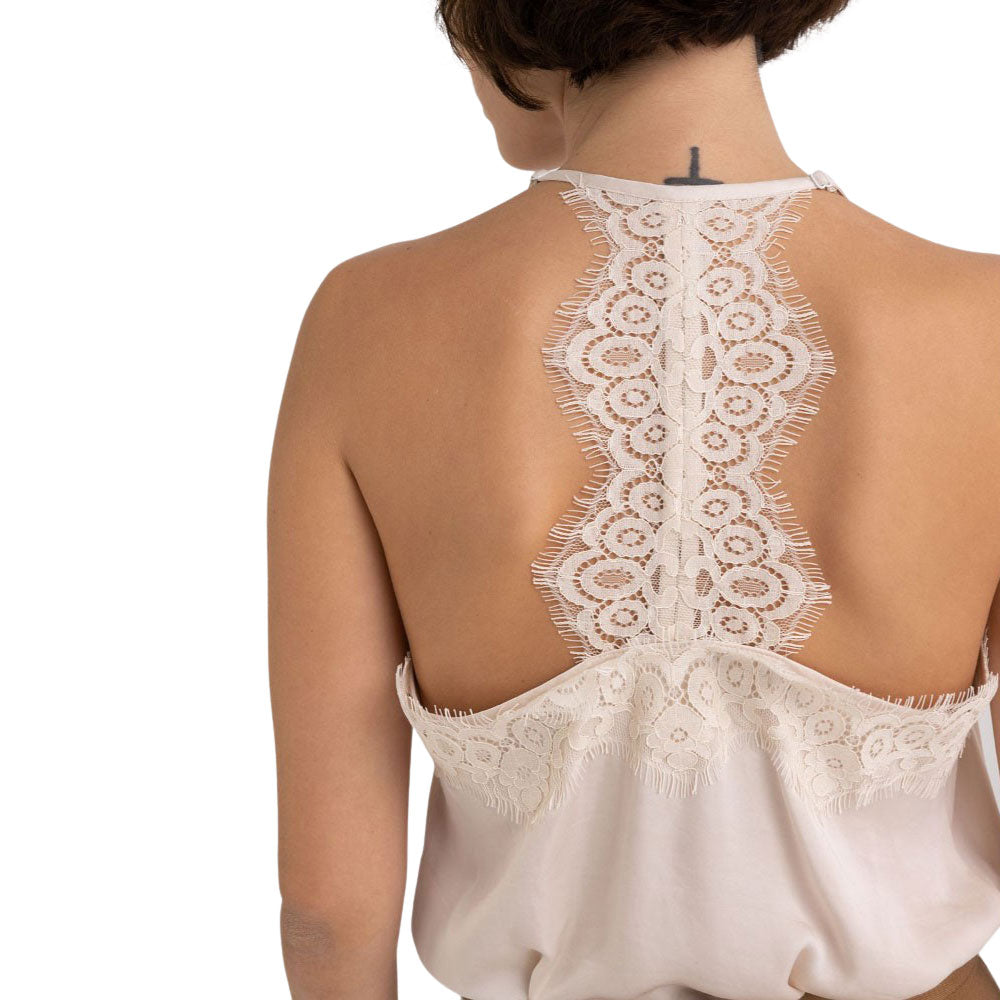 Replay Women's Viscose Top with Lace