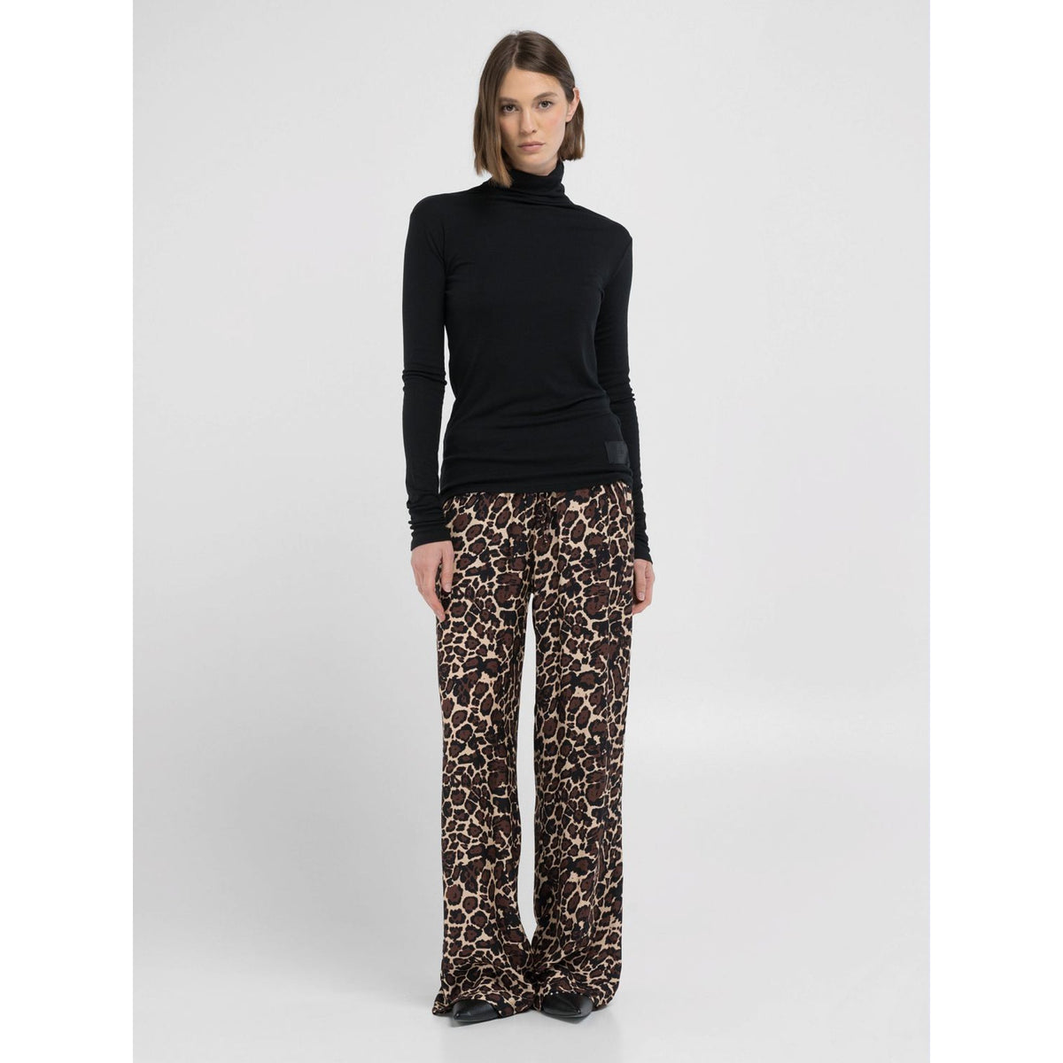 Replay Women's Slim Fit Top with Long Sleeve and Hight Neck