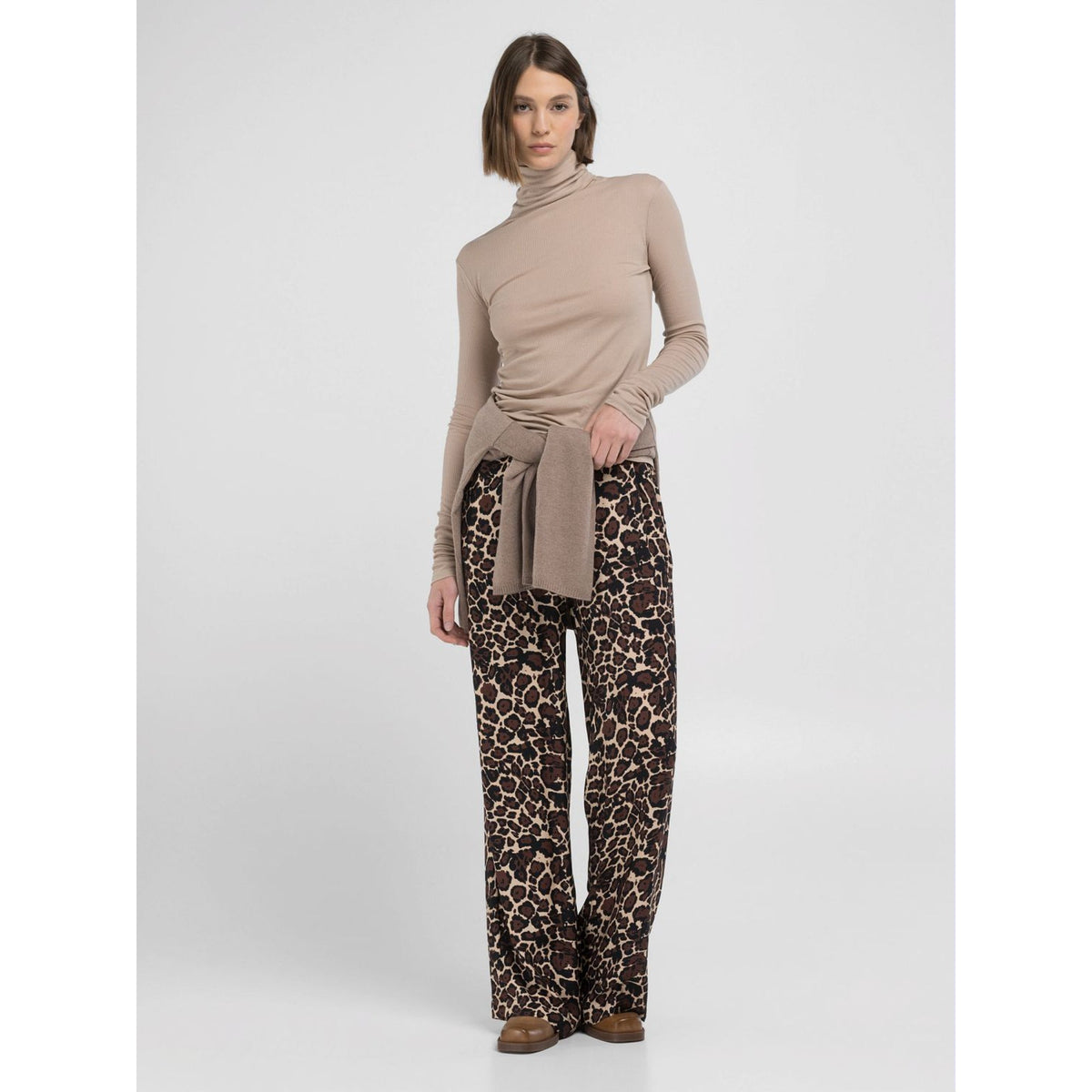 Replay Women's Slim Fit Top with Long Sleeve and Hight Neck