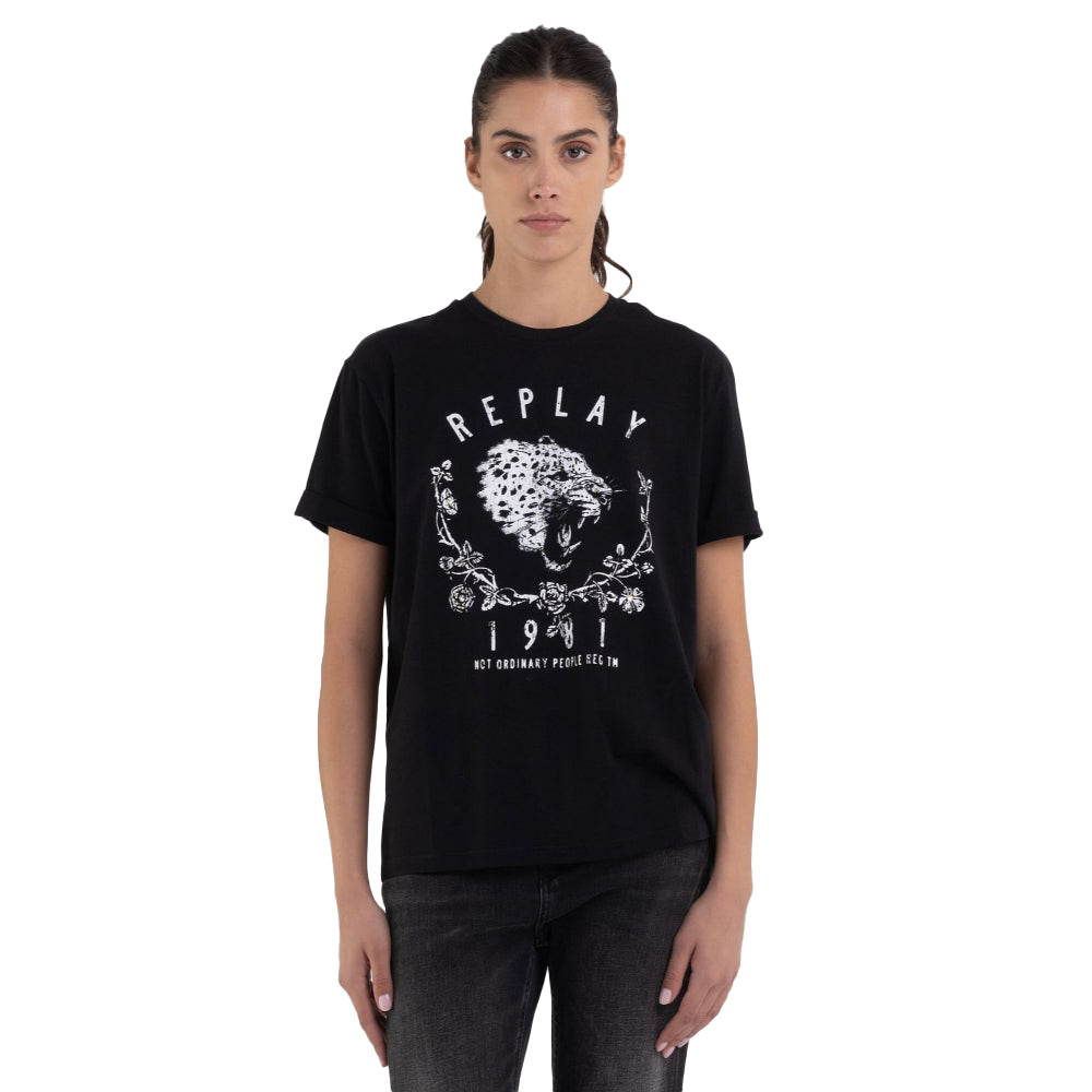 Replay Women's Oversized T-shirt with Print