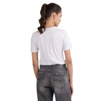 Replay Women's Slim Fit T-shirt with Glitter Print