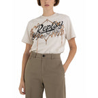 Replay Women's Jersey T-shirt with Folk Print