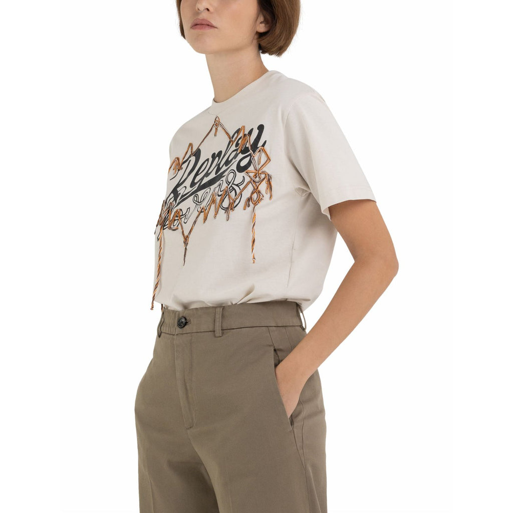 Replay Women's Jersey T-shirt with Folk Print