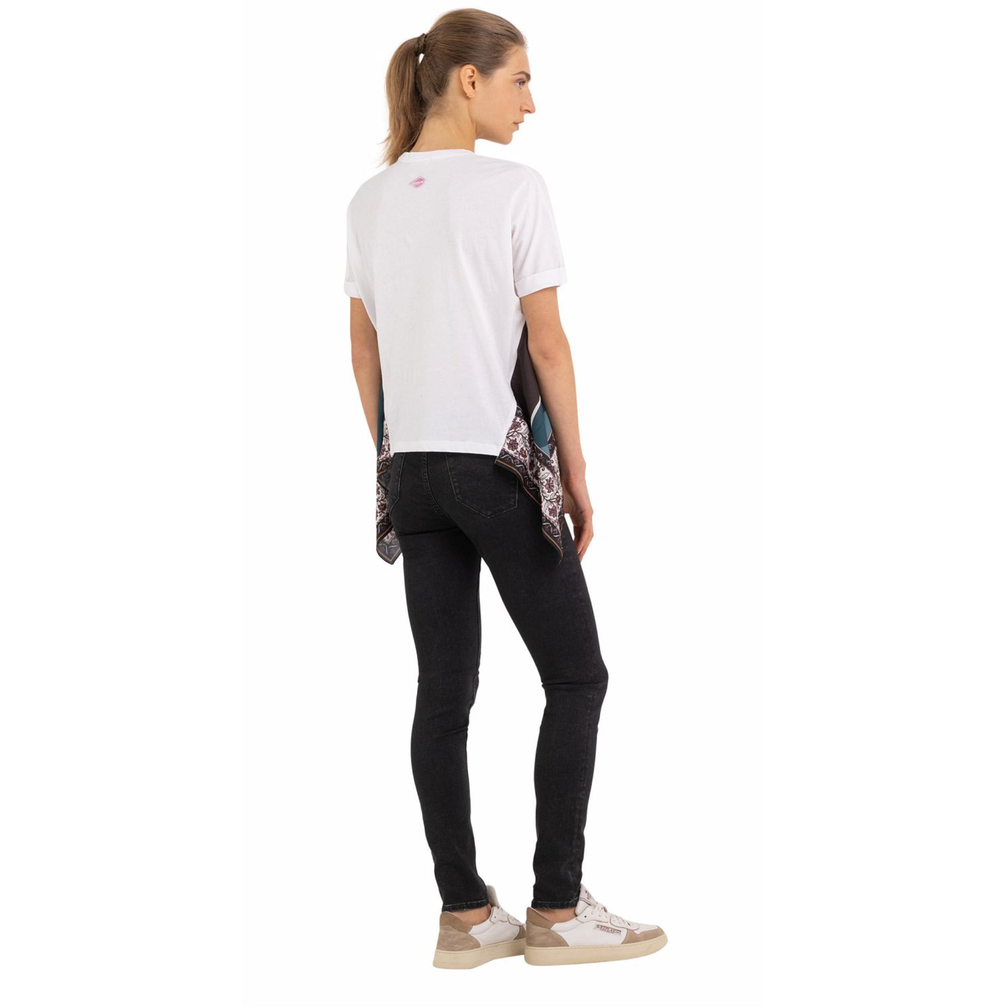 Replay Women's Jersey T-shirt with Scarf