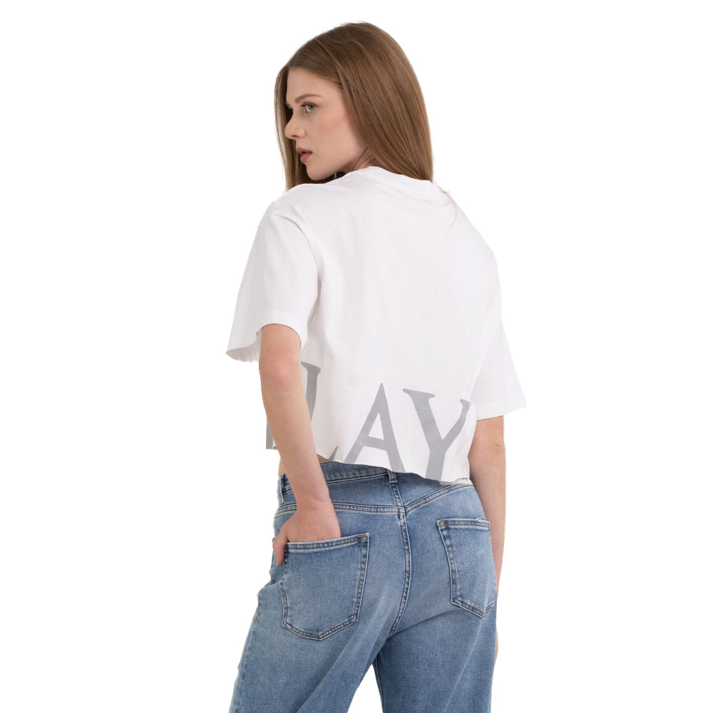 Replay Women's Cropped T-shirt with Print