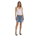 Replay Women's Slim Fit Ribbed Top With Print